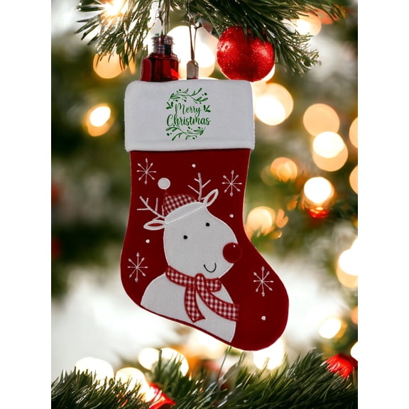 CustomTrendyShirts Christmas Stocking, Large Felt Gift Holder Decor