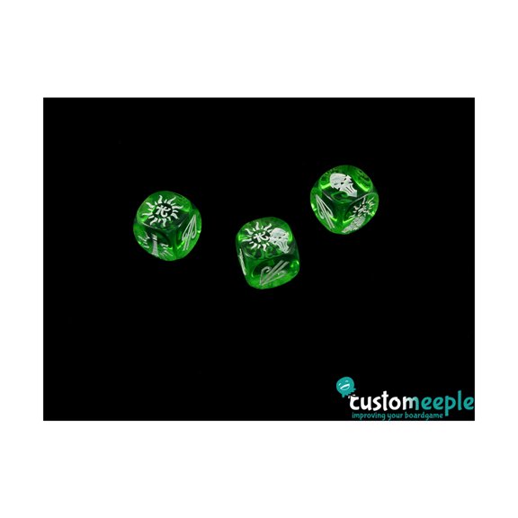 Customeeple Fantasy Football Elven Block Dice (3) New
