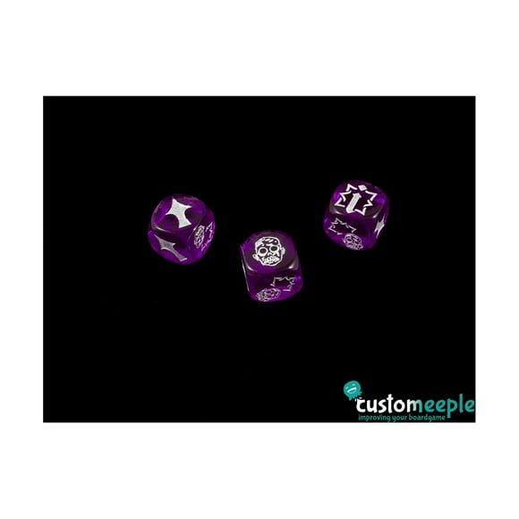 Customeeple Fantasy Football Undead Block Dice (3) New