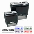 thumbnail image 1 of Customer Copy Invoice Receipt Self-Inking Rubber Stamp Ink Stamper for Business Office - Pink Ink - Large 2-2/4 Inch, 1 of 7
