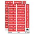 thumbnail image 1 of Customer Copy Invoice Receipt Sticker Set - Red - Gloss Finish - 2.00" Large, 1 of 7