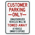 thumbnail image 1 of Customer Parking Only Sign,, 1 of 5