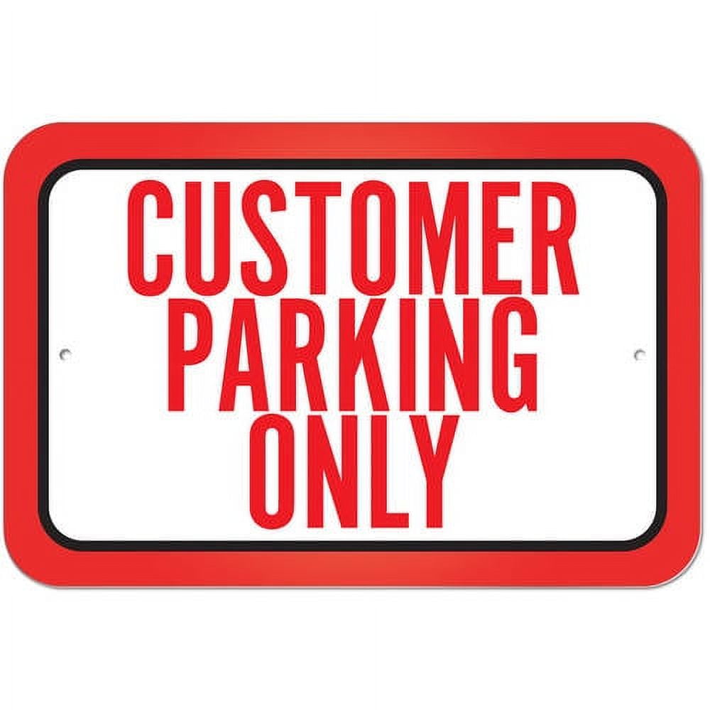 customer parking only ロードサイン Customer Parking Only Metal Sign - 7