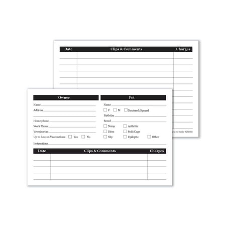 NESCO Customer Profile Cards 4x6In 50Pk