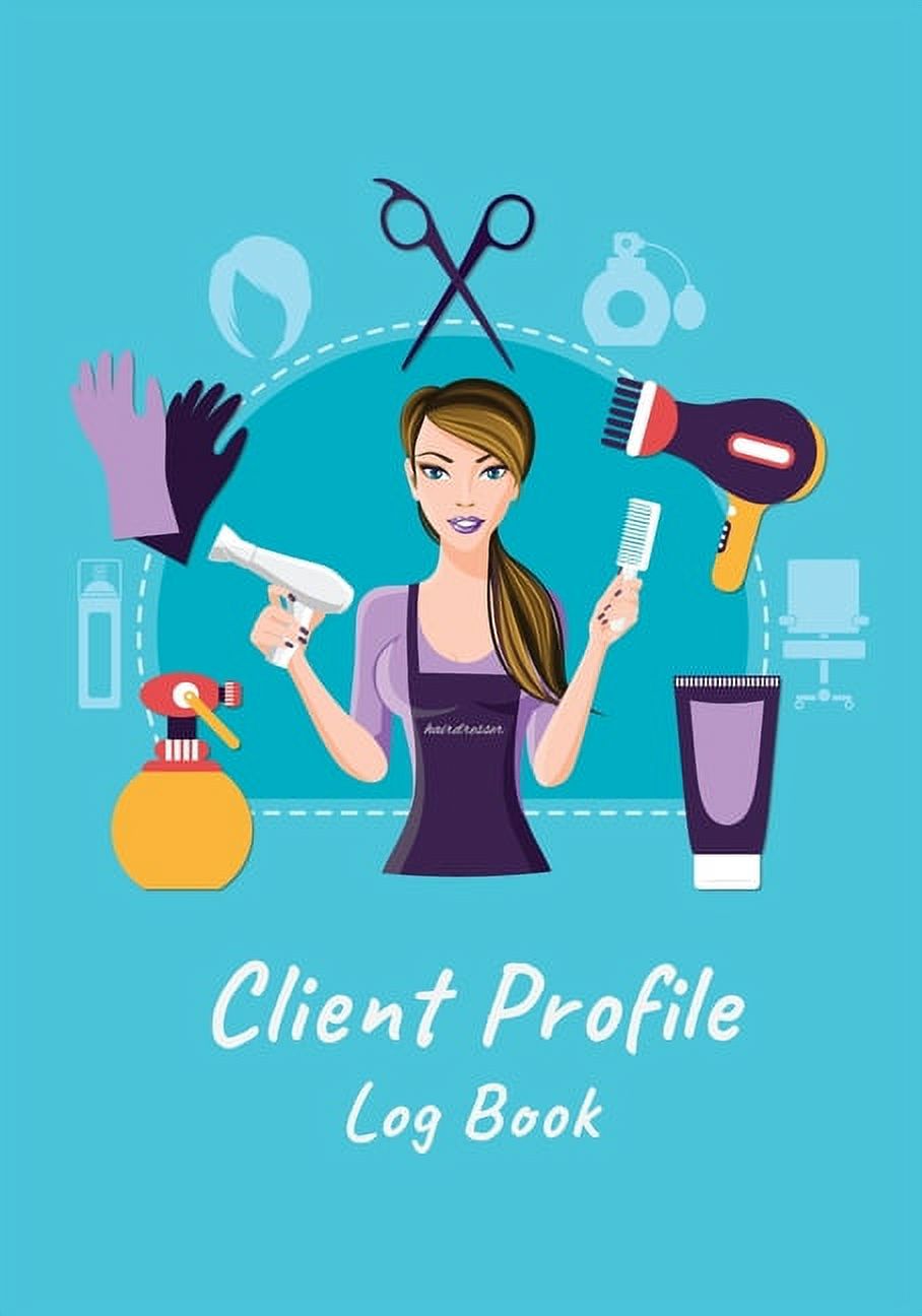 Customer client profile log book Hair stylist client profile book