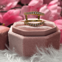 Customizable 1.55 Ct. Round Cut Diamond Aggie Ring Enhancer- Engagement Wrap Guard