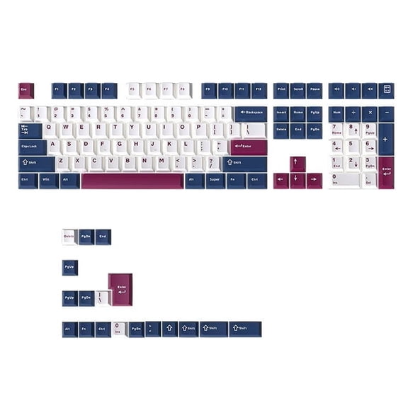 Customizable 126 Key Mech Soldier Keycap Original Height Double Shot Injected Durability for Computer Enthusiasts