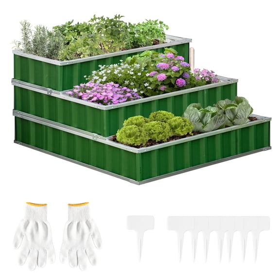 Customizable 3 Tier Garden Box / Rearrange for Different Planting Methods