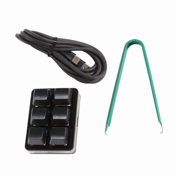 Customizable 6 Key Keypad, Mechanical Computer Game Keyboards Macros Programming