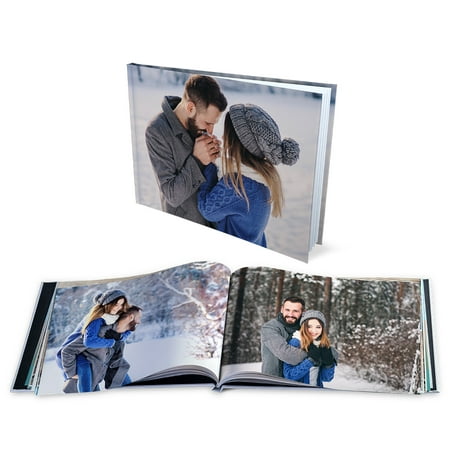 Customizable 8x11 Hard Cover Photo Book, Glossy Finish