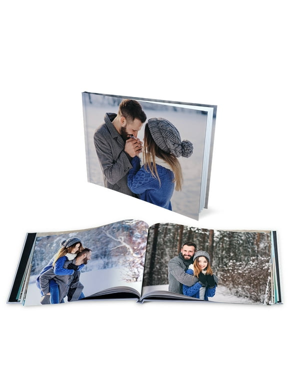 Customizable 8x11 Hard Cover Photo Book, Glossy Finish