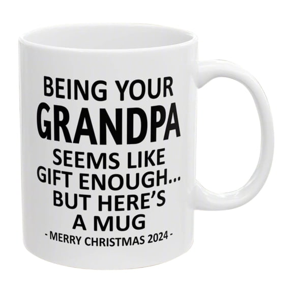 Customizable Alphabet Ceramic Coffee Mug 11oz, Funny Novelty Gift for Coworkers Friends & Family Celebrations