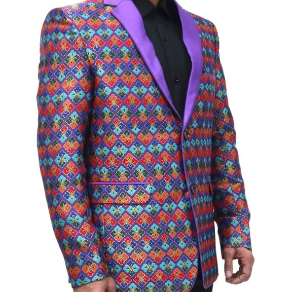 Customizable Art Silk Jacquard Tuxedo Jacket with Tuxedo Lapels and Personalized Embroidery - Perfect for Formal, Party, and Special Occasions