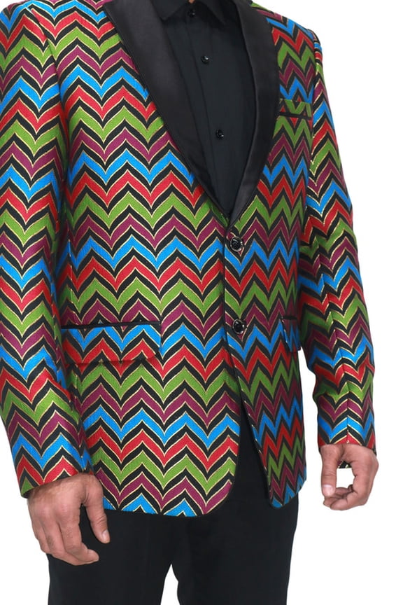 Customizable Art Silk Jacquard Tuxedo Jacket with Tuxedo Lapels and Personalized Embroidery - Perfect for Formal, Party, and Special Occasions