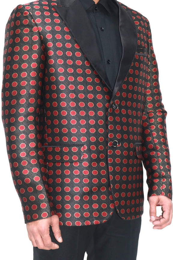 Customizable Art Silk Jacquard Tuxedo Jacket with Tuxedo Lapels and Personalized Embroidery - Perfect for Formal, Party, and Special Occasions