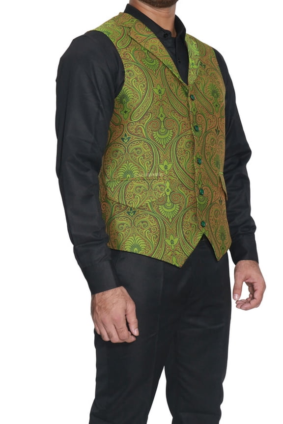 Luxe Jacquard Nehru Jacket for Men - Designer Formal Party Wear, Stylish Indian Wedding Vest Coat, XS to XXXL - Premium Men's Traditional & Designer Vest Coat/Jacket