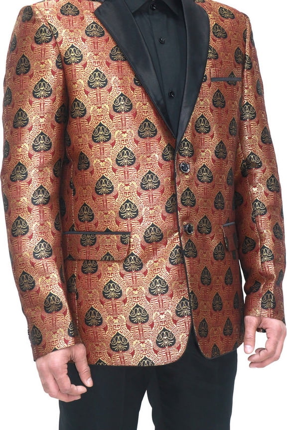 Customizable Art Silk Jacquard Tuxedo Jacket with Tuxedo Lapels and Personalized Embroidery - Perfect for Formal, Party, and Special Occasions