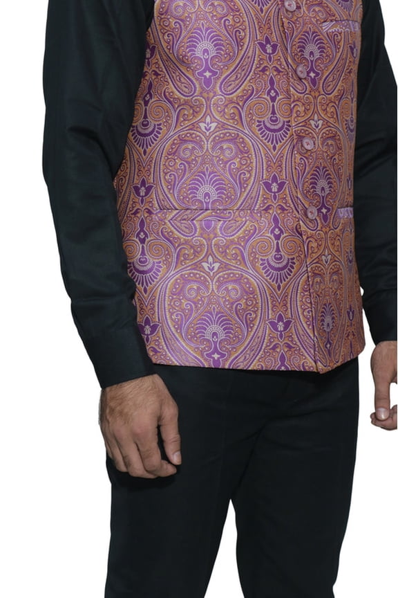 Luxe Jacquard Nehru Jacket for Men - Designer Formal Party Wear, Stylish Indian Wedding Vest Coat, XS to XXXL - Premium Men's Traditional & Designer Vest Coat/Jacket