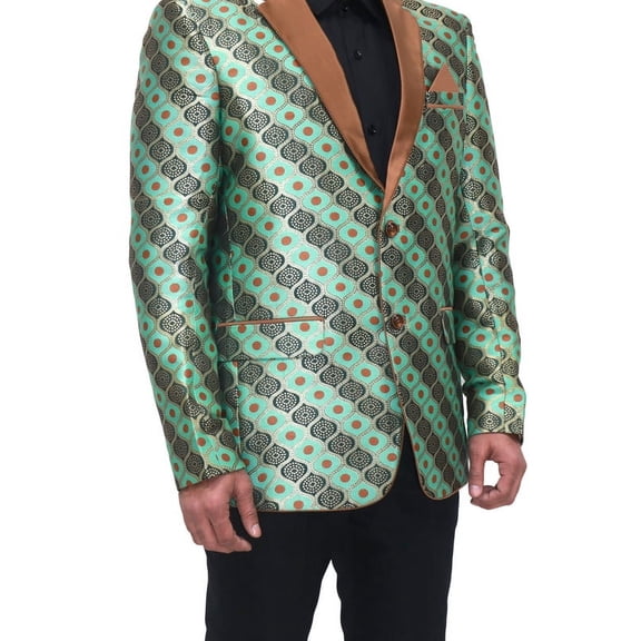 Customizable Art Silk Jacquard Tuxedo Jacket with Tuxedo Lapels and Personalized Embroidery - Perfect for Formal, Party, and Special Occasions