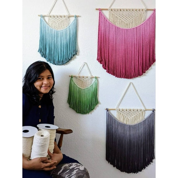 Customizable Boho wall hanging in Ombre Colors