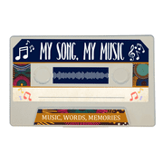 Customizable Cassette Tapes – Personalize with Your Name, Record Your Voice, and Create Unique Gifts (Song & Music Edition)