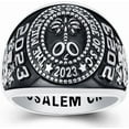 thumbnail image 1 of Customizable Class Rings Fully Personalized Class Rings for Men Gold Plated Class Rings 925 Sterling Silver Rings Men's Class Rings Class Rings for Men High School Size 5-15 Men's School Ring, 1 of 9