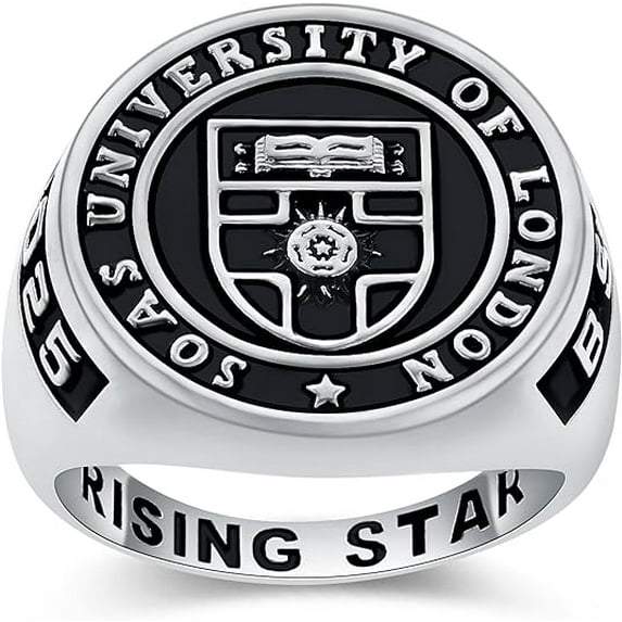 Customizable Class Rings Fully Personalized Class Rings for Men Gold Plated Class Rings 925 Sterling Silver Rings Men's Class Rings Class Rings for Men High School Size 5-15 Men's School Ring