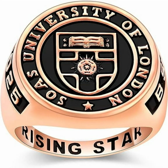 Customizable Class Rings Fully Personalized Class Rings for Men Gold Plated Class Rings 925 Sterling Silver Rings Men's Class Rings Class Rings for Men High School Size 5-15 Men's School Ring