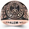 thumbnail image 1 of Customizable Class Rings Fully Personalized Class Rings for Men Gold Plated Class Rings 925 Sterling Silver Rings Men's Class Rings Class Rings for Men High School Size 5-15 Men's School Ring, 1 of 9