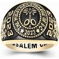 thumbnail image 1 of Customizable Class Rings Fully Personalized Class Rings for Men Gold Plated Class Rings 925 Sterling Silver Rings Men's Class Rings Class Rings for Men High School Size 5-15 Men's School Ring, 1 of 9