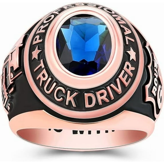 Customizable Class Rings Fully Personalized Class Rings for Men Gold Plated Class Rings 925 Sterling Silver Rings Men's Class Rings Class Rings for Men High School Size 5-15 Men's School Ring