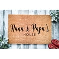 thumbnail image 1 of Customizable Grandparent's Day Gift for Grandparents | Nana and Papa's House | Grandpa Grandma Doormat | Nanny | Nana | Granny Door Mat, 1 of 2