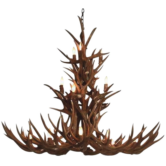 Customizable Handcrafted Antler Chandelier-16 Light