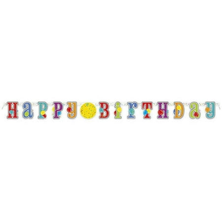 Customizable Happy Birthday Banner, 7ft, 1ct