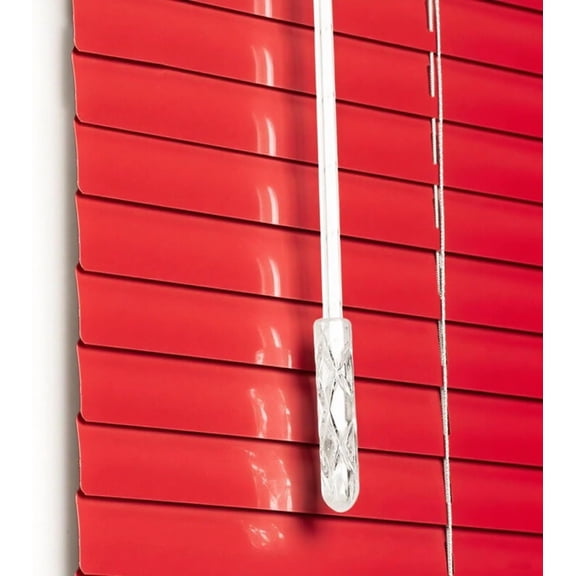 Customizable Horizontal Window Blinds Aluminum Mini Blind for Windows, Doors, RV, Campers and Any Room, Light Adjustment, 1 inch Slats Venetian Blinds & Shades(Red)