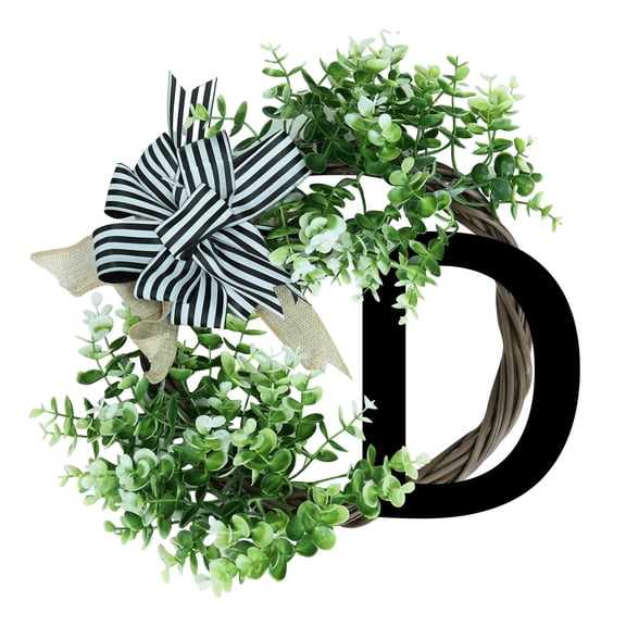 Customizable Last Name Wreath - All-Season Decor with Bow for Front Door & Gift Giving