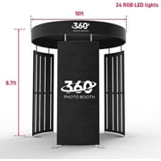 Customizable Led Backdrop for The 360 Photo Booth, Photobooth Backdrop, 360 Photo Booth Enclosure