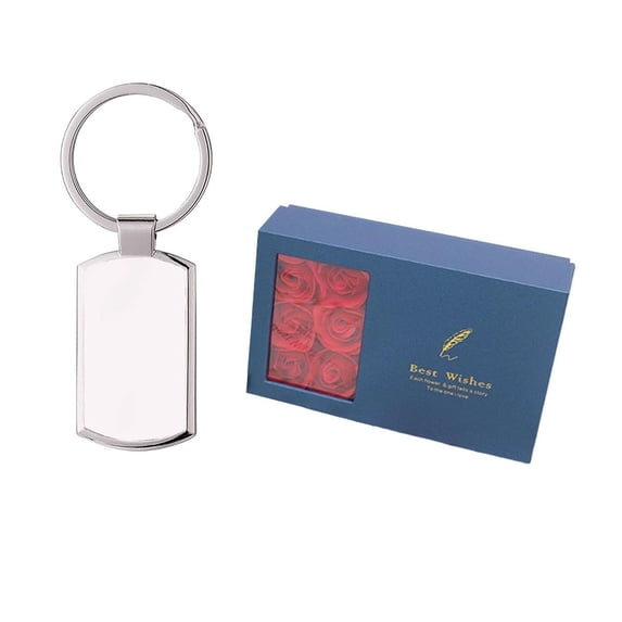 Customizable Metal Photo Keychain With Engraved Text In Gift Box For Keys Bag Paper C 8.2X2.5cm Personalized Memorial Gift For All Season