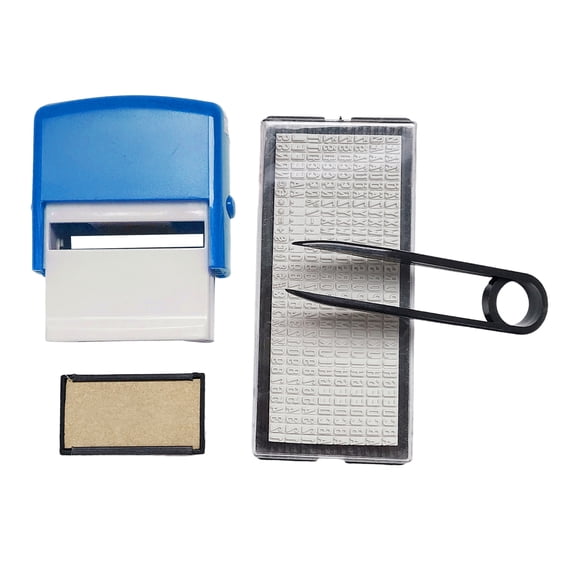 Customizable Mini Self-Inking Rubber Stamp Set for Business Address Name Number Letters Crafts Printing Rubber Stamp