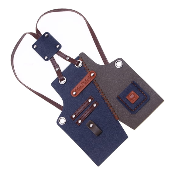 Customizable Miniature Workwear Apron For Dolls PU Leather Construction Play Scene Decoration