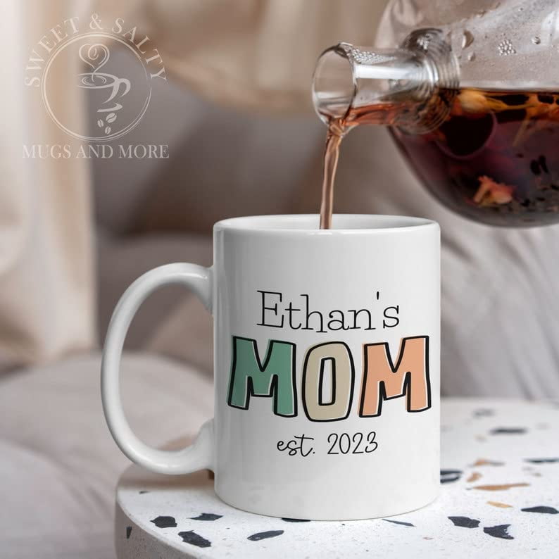 New Mom Mug Mothers Day Gift Expecting to Be New Mommy Gift Baby Shower New  Parent Gift Mom Est Year Gifts for First Time Moms 