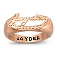 thumbnail image 1 of Customizable Name Rings Personalized Name Rings for Women Gold Plated Name Rings 925 Sterling Silver Rings Size 5-15 Women's Name Rings, 1 of 6