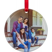 Customizable Photo Circle Acrylic Ornament