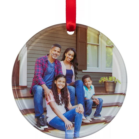 Customizable Photo Circle Acrylic Ornament