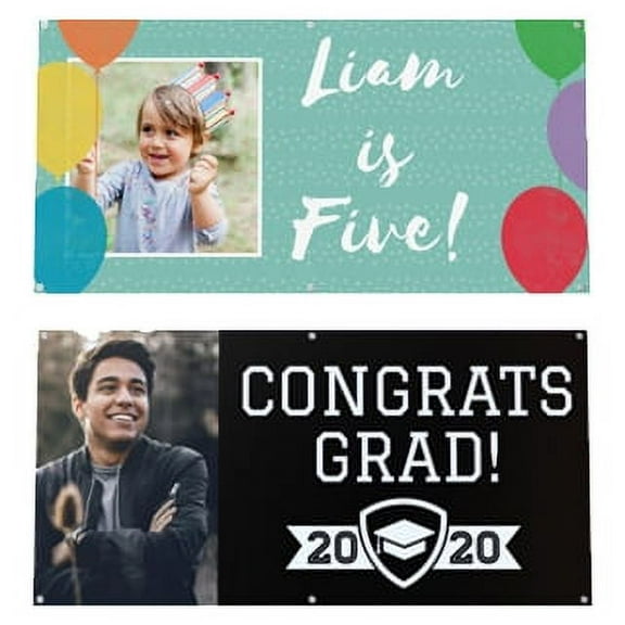Customizable Photo Vinyl Banner 3x6