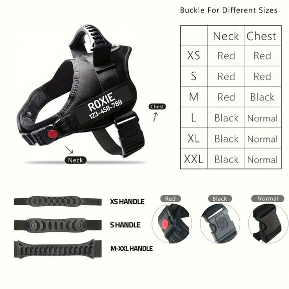 Customizable Polyester Dog Harness with Name & Phone Number, No-Pull Design, Daisy Pattern, Hand Wash Only, for Training & Walking