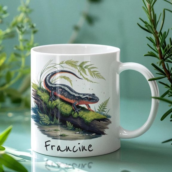 Customizable Salamander Mug Nature Scene Coffee Cup.jpg
