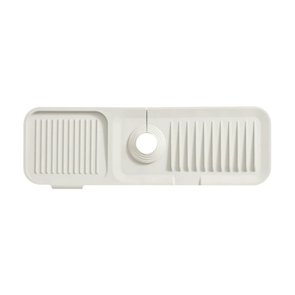 Customizable Silicone Faucet Drip Pad & Sink Organizer Mat | Waterproof Kitchen Sink Protector Pad with Drainage System | Multi-Purpose Countertop Saver for Bathroom & Laundry Room | 1-Pack