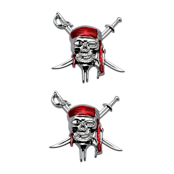 Customizable Skull Car Decal Quality Metal Sticker for Vehicle Exterior Long Lasting Adhesive Decorative Sticker