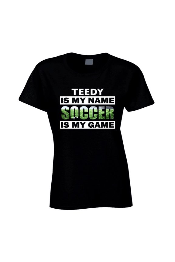 Customizable Soccer Fans Ladies T Shirt